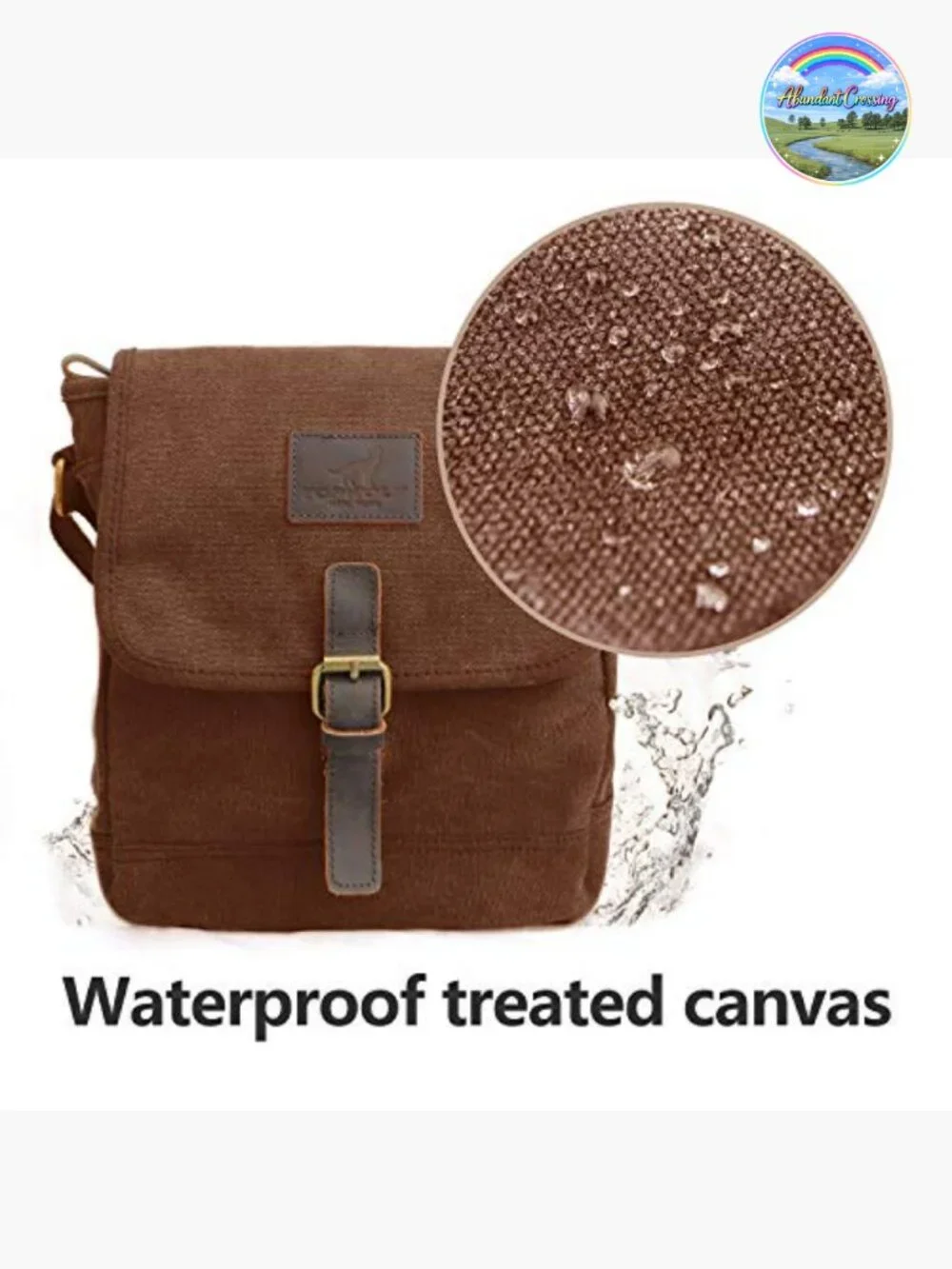 Canvas Messenger Bag Small Crossbody Bag Shoulder Bag Anti Theft